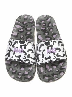 P448 Super Slide Sandals Leopard Zebra Stripes Pool Thong Italy EU 40/US 9.5-10